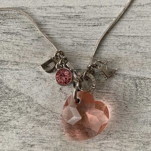 Dyrberg/Kern Arielle Crystal and Swarvoski crystal heart necklace